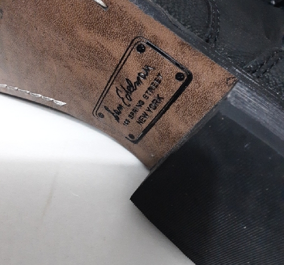 Sam Edelman Mare Black Leather Moto Combat Lace-Up Ankle Boots - Picture 2 of 9